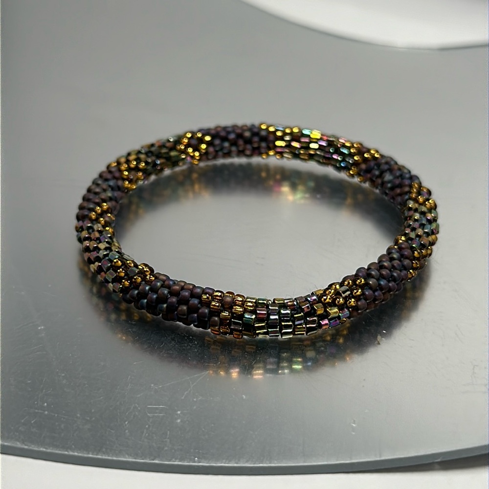 Sashka Brown / Gold Bracelet 7"Original Size - #500
